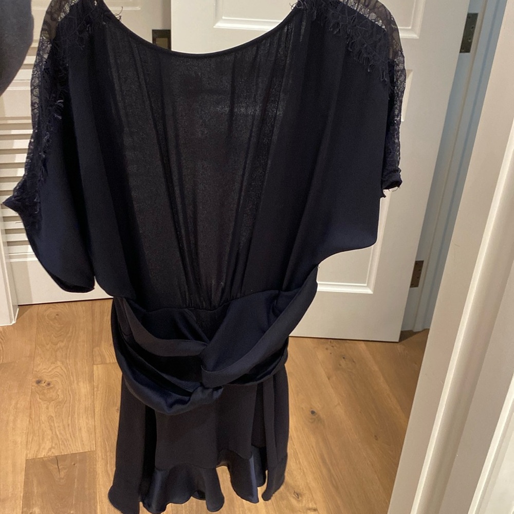 Zara Navy Romper - open back